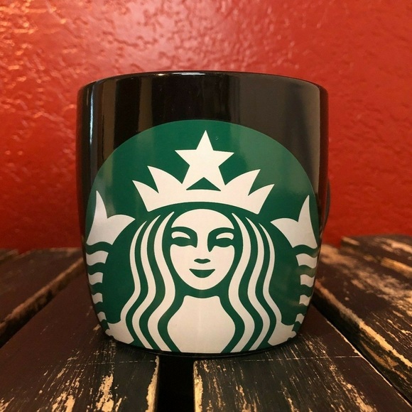 Starbucks Mug Cup Coffee Tea Black Large 14oz Clean Collectible Advertising Logo - Picture 3 of 10
